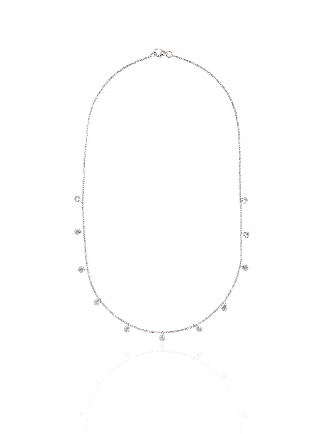 Minimal Diamond Charm Necklace in 18K Gold