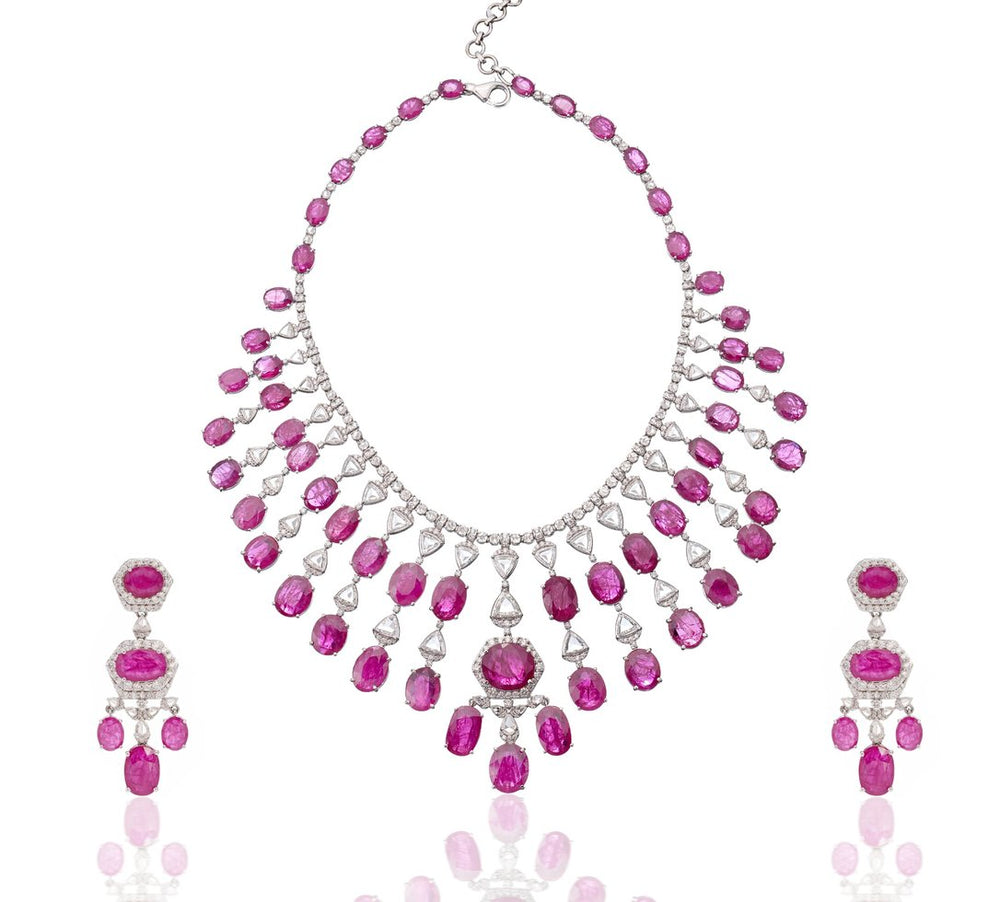 Roséa Ruby Diamond Bridal Set