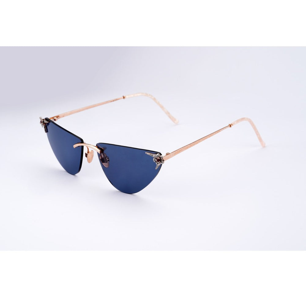 14K Gold Diamond Sunglasses