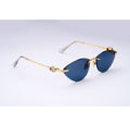 14K Gold Shield Diamond Sunglasses