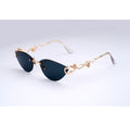 14K Gold Aviator Diamond Sunglasses
