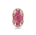 18K Rose Gold Pink Sapphire Cocktail Ring