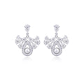 18K White Gold Black Diamond Drop Earrings