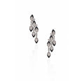 18K White Gold Vintage Diamond Drop Earrings