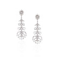 18K White Gold Diamond Chandelier Earrings