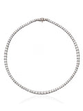 Classic Diamond Tennis Necklace in 18K Gold
