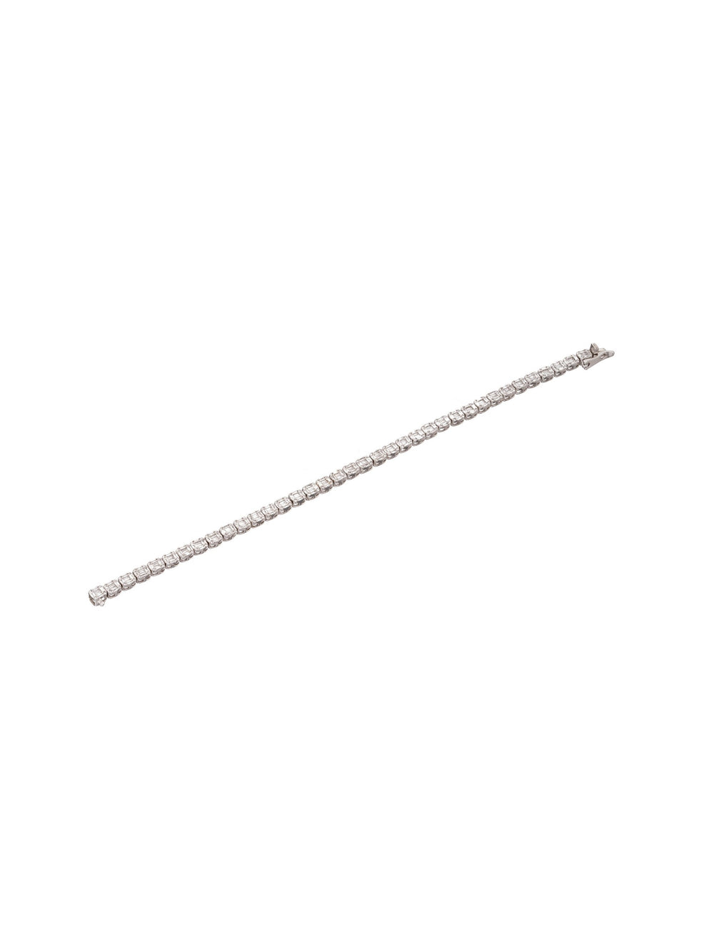 Élan Diamond Line Bracelet in 18K White Gold