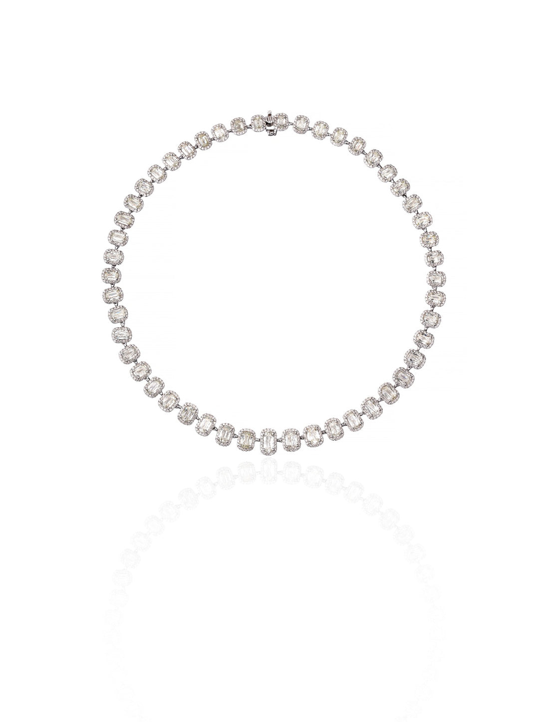 Pearl Diamond Statement Necklace in 18K Gold