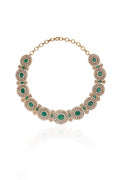 Verde Lumière Emerald Diamond Necklace Set