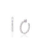 Izzari Celeste Diamond Hoop Earrings