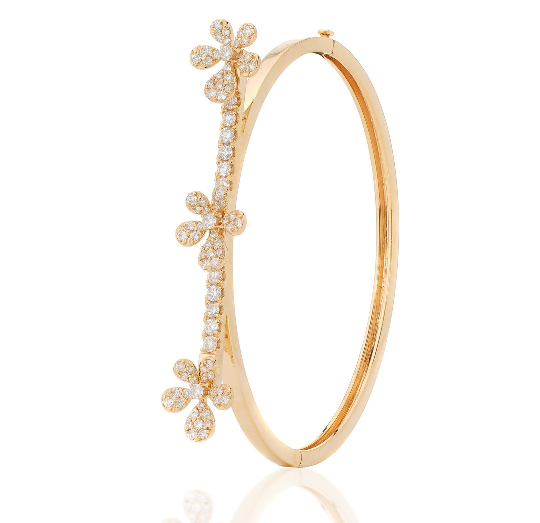 18K Yellow Gold Diamond Charm Bracelet | Fine Jewellery