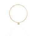 18K White Gold Floating Diamond Necklace