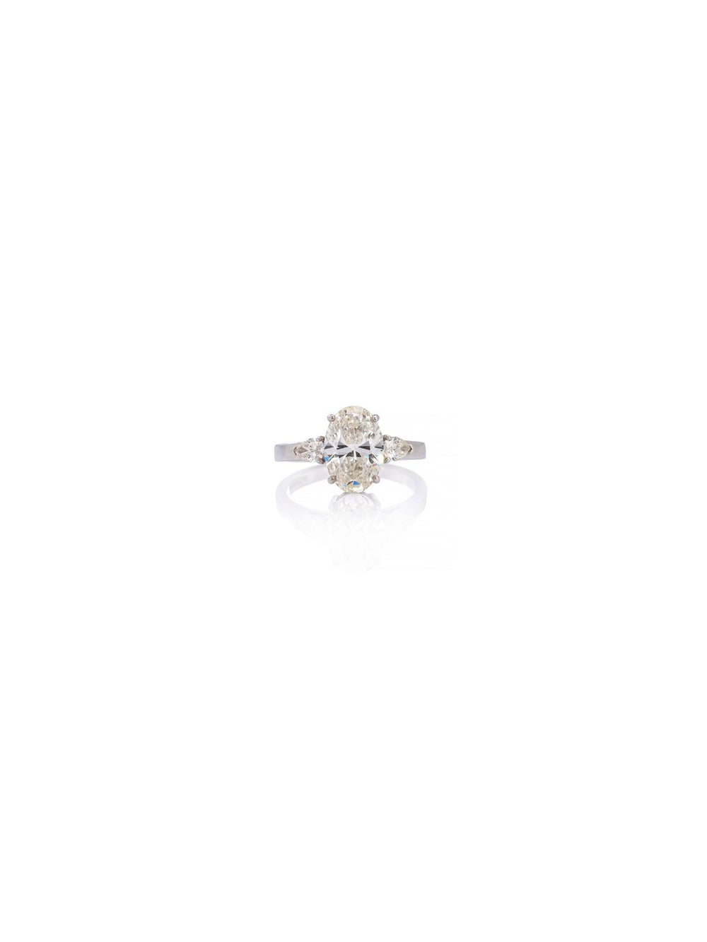 Celestial Halo Diamond Ring in 18K White Gold
