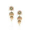 18K Gold Polki Diamond Statement Earrings