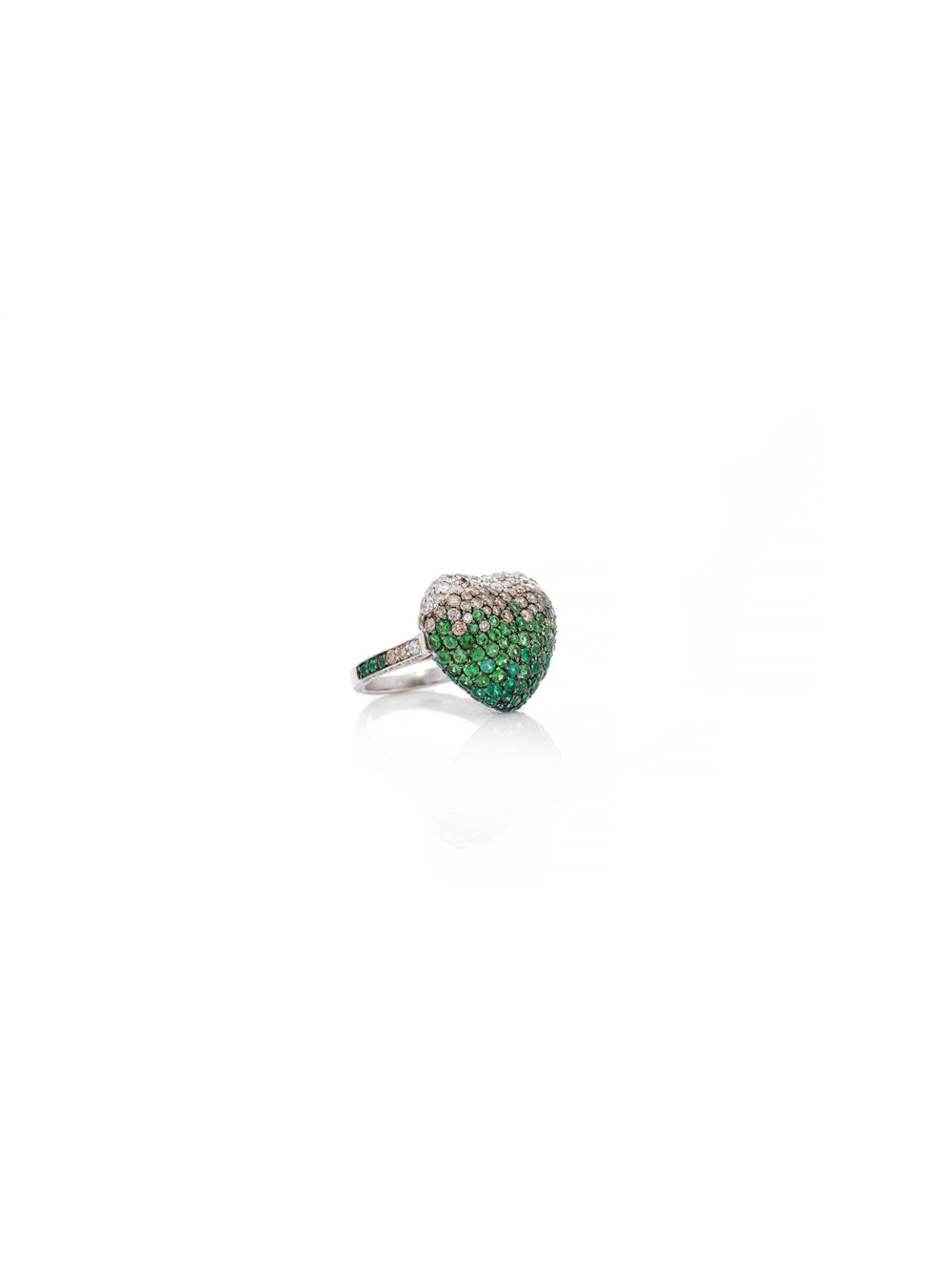 Garden Disco Heart Diamond Ring in 18K Gold
