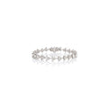 Triluxe Trillion Cut Diamond Tennis Bracelet in 18K White Gold
