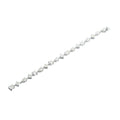 Éclaire Trillion Diamond Bracelet in 18K White Gold