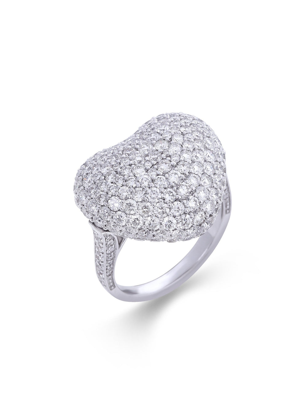 Luminous Heart Diamond Ring in 18K Gold