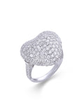 Luminous Heart Diamond Ring in 18K Gold