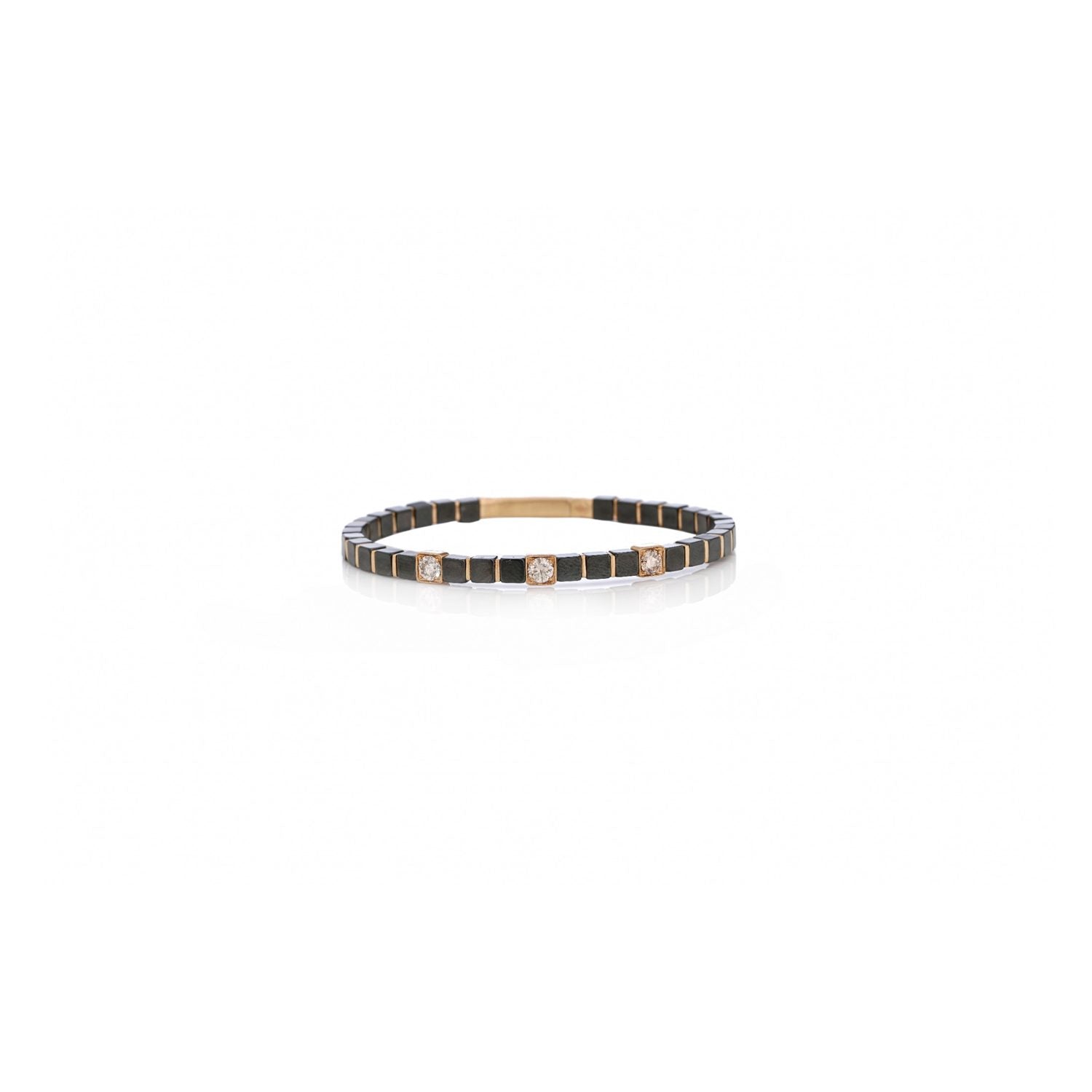 Noir Élise Diamond Tennis Bracelet in 14K Gold