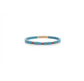 14K Gold Turquoise Diamond Tennis Bracelet