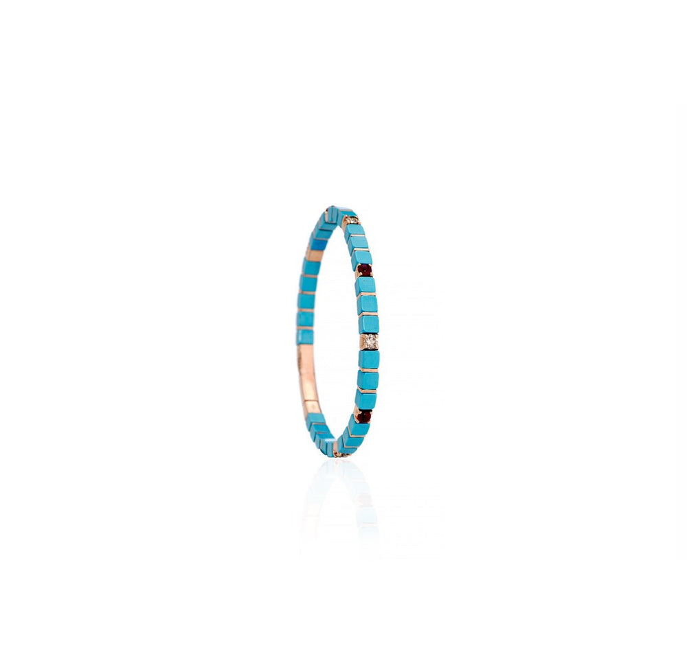 14K Gold Ruby Tennis Bracelet | Fine Jewellery