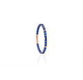 14K Gold Blue Sapphire Diamond Tennis Bracelet
