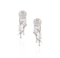 18K White Gold Diamond Chandelier Earrings