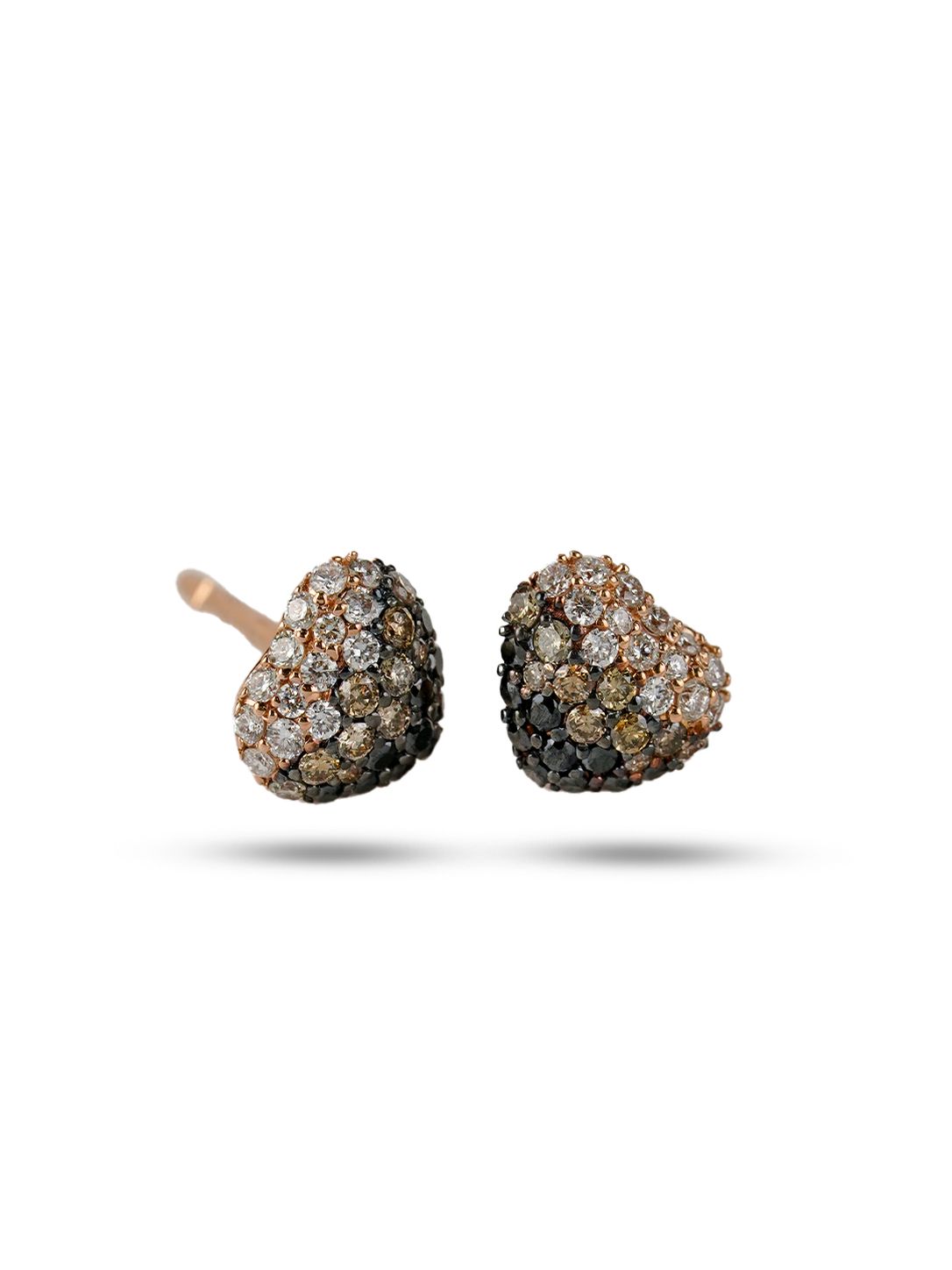 Auréline Petite Natural Diamond Stud Earrings in 18K Gold