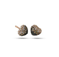 18K White Gold Diamond Pavé Huggie Earrings