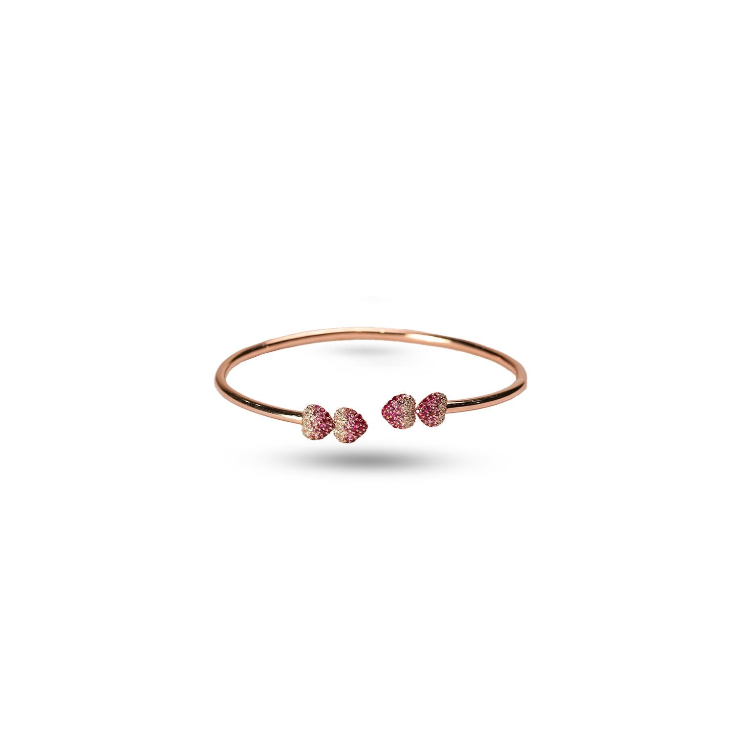 Sweet Disco Strawberry Diamond Bracelet in 18K White Gold