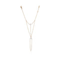 18K White Gold Diamond Hand Chain