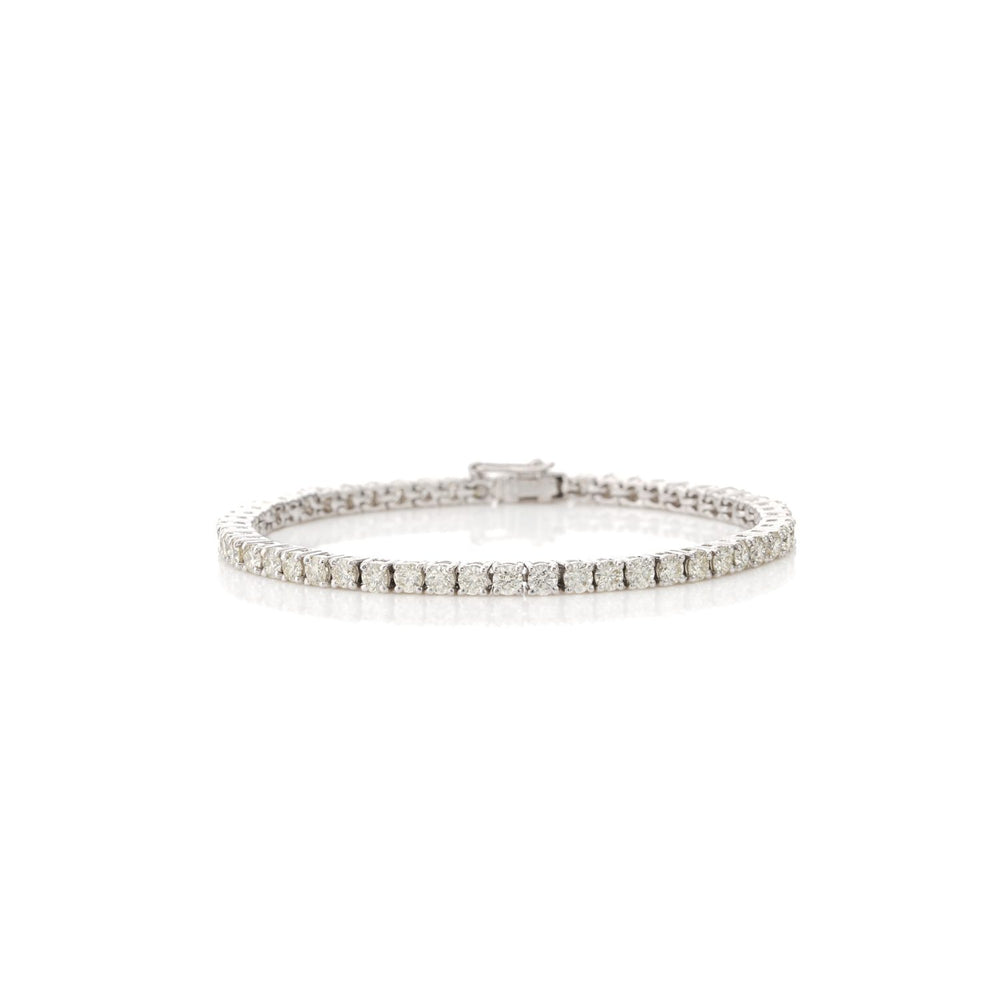 Éclat Royale Diamond Tennis Bracelet in 18K White Gold