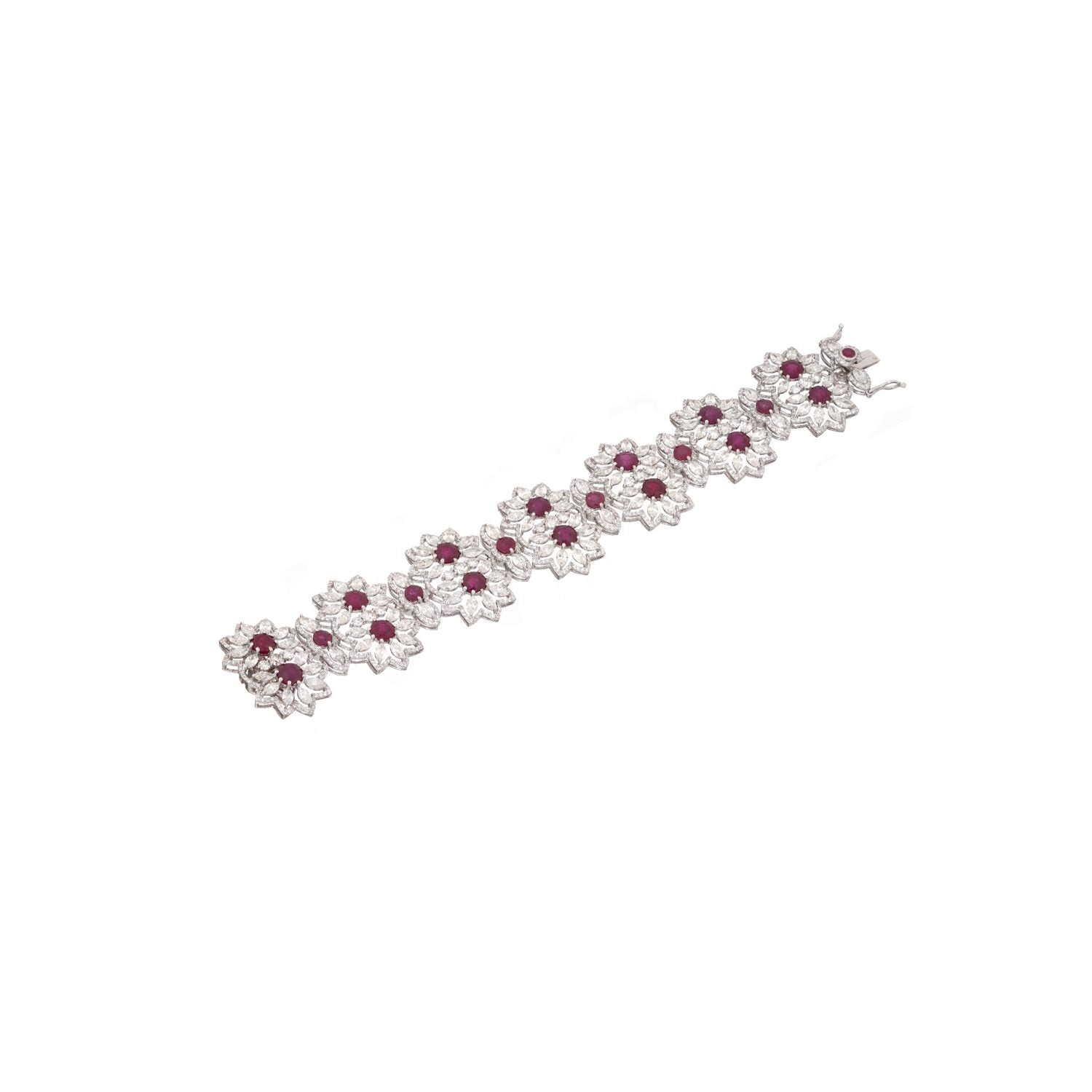 Éclipse Duo Diamond Bracelet in 18K White Gold