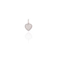 18K White Gold Heart Diamond Pendant Necklace