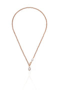 Rosé Solitaire Diamond Collar Necklace in 18K Gold | Luxury Fine Jewellery