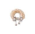 18K Yellow Gold Multi Strand Diamond Bracelet