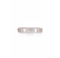18K White Gold Diamond Crossover Cuff Bracelet