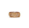 18K Gold Multi Row Gemstone Beaded Bracelet