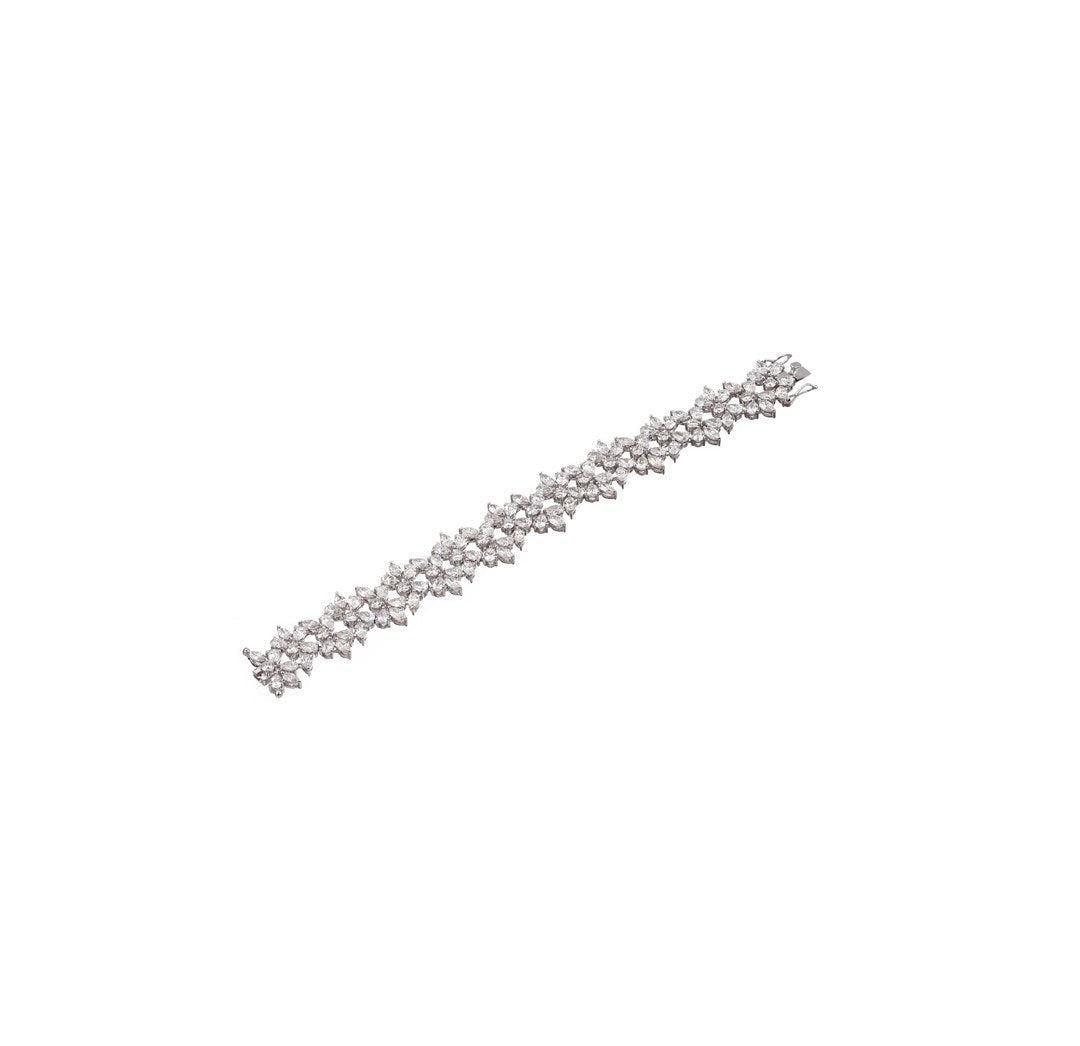 18K White Gold Diamond Tennis Bracelet