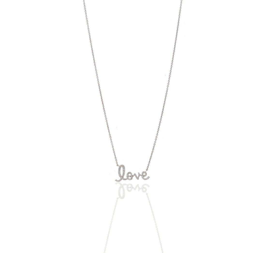 Minimal Diamond Necklace in 18K White Gold | Luxury Fine Jewellery