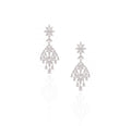 18K White Gold Diamond Chandelier Earrings