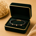 Noir Élise Diamond Tennis Bracelet in 14K Gold