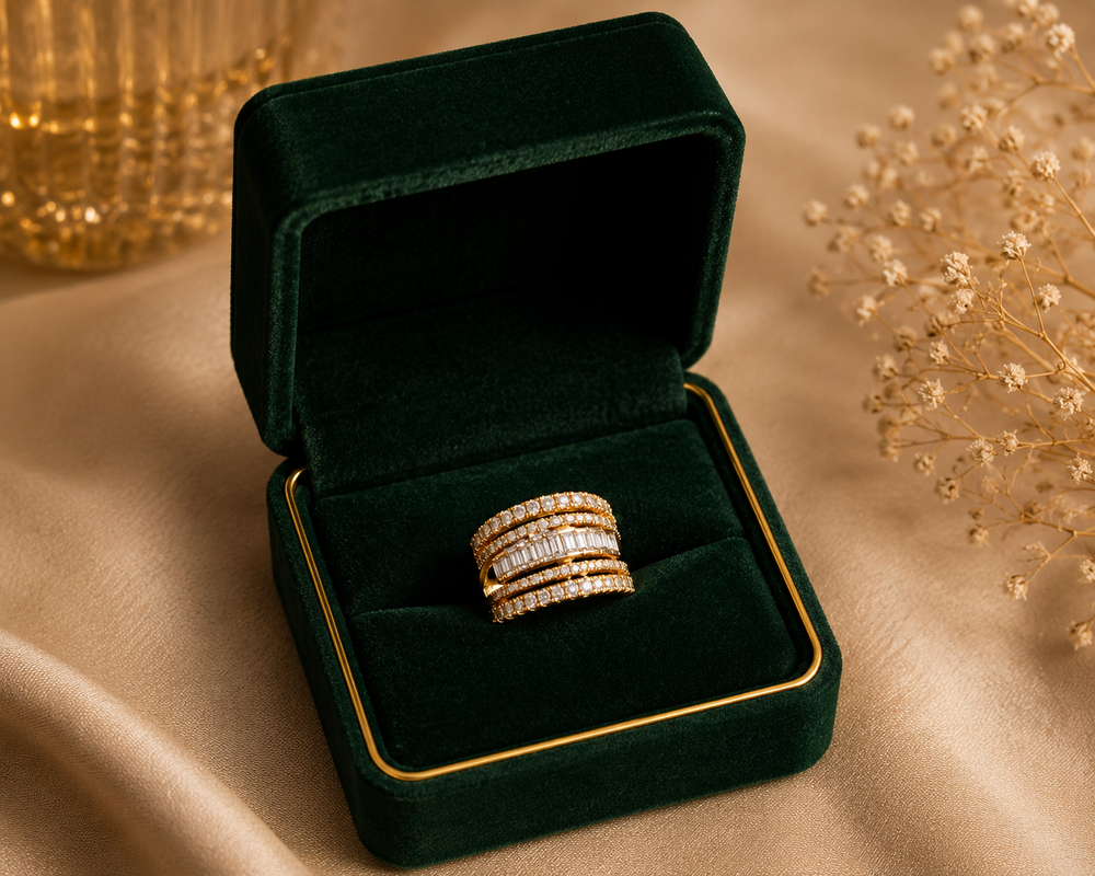 Rosé Imperia Spiral Diamond Ring