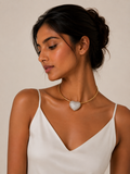 Celeste Heart Diamond Necklace in 18K Gold | Luxury Fine Jewellery