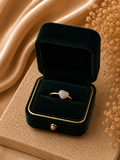 Aurora Pear Halo Ring