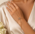 18K White Gold Diamond Hand Harness Bracelet
