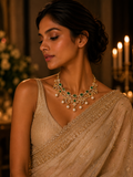 Auric Charm Diamond Drape Necklace in 14K Gold | Luxury Statement Jewellery