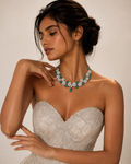 Verdelle Emerald Diamond Statement Necklace in 18K Gold | Luxury Fine Jewellery