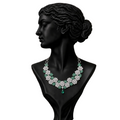 Verdelle Emerald Diamond Statement Necklace in 18K Gold | Luxury Fine Jewellery